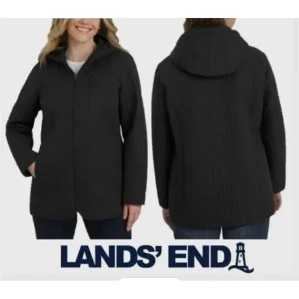 Lands' End Women Quilted Jacket NWT XS Great Attention to Details and Quality!